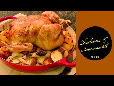 Whole Roasted Chicken on a Bed of Root Vegetables & Lemongrass Coconut Couscous