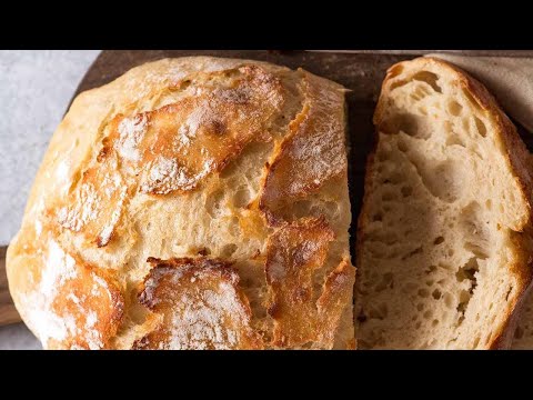 World's Easiest Homemade Bread – Crusty Artisan style!!