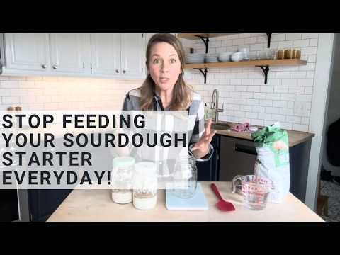 You do NOT have to Baby your Sourdough Starter, here's how I feed it only when I want to bake!