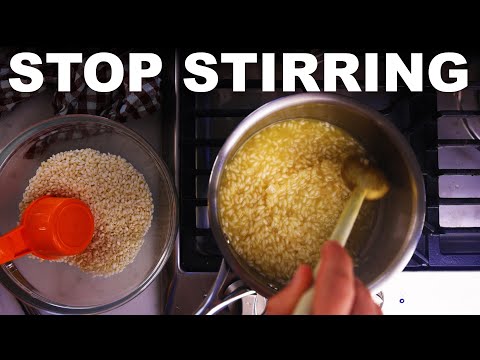 You don't need to stir risotto (much)