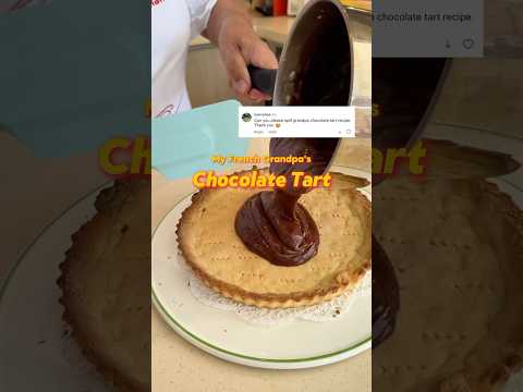 You guys asked for it ❤️ Full Chocolate Tart Recipe in comments! #chocolatetart #dessert #recipe