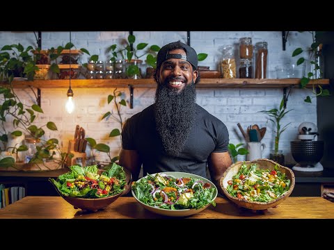 You’ll ACTUALLY want these salads  | What I eat in a day healthy vegan salads